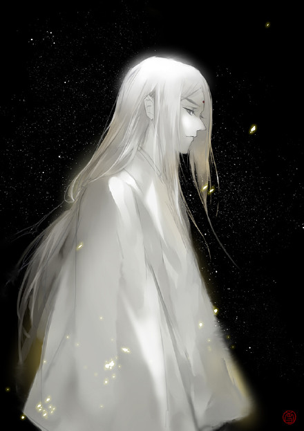 20張白發(fā)古風(fēng)美男圖集，滿頭銀發(fā)真的好迷人