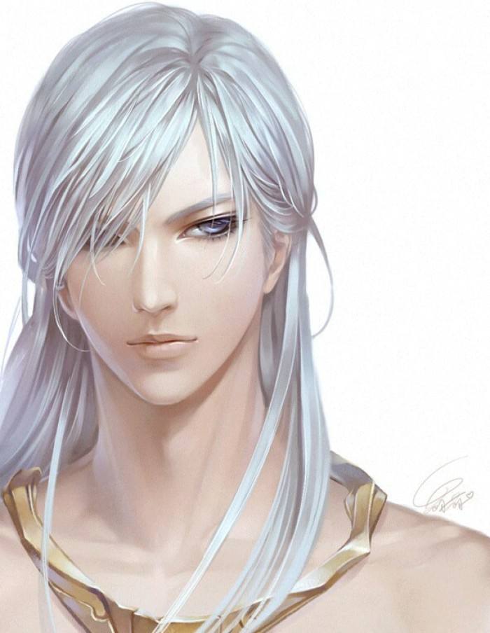 20張白發(fā)古風(fēng)美男圖集，滿頭銀發(fā)真的好迷人