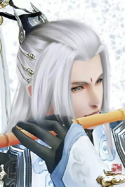 20張白發(fā)古風(fēng)美男圖集，滿頭銀發(fā)真的好迷人