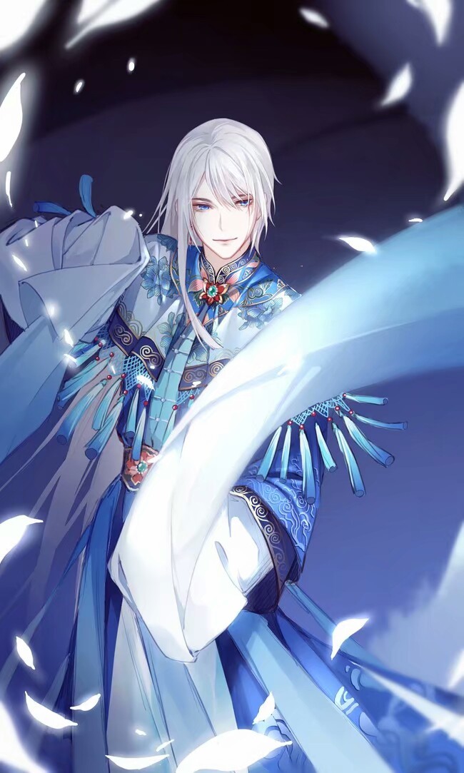 20張白發(fā)古風(fēng)美男圖集，滿頭銀發(fā)真的好迷人