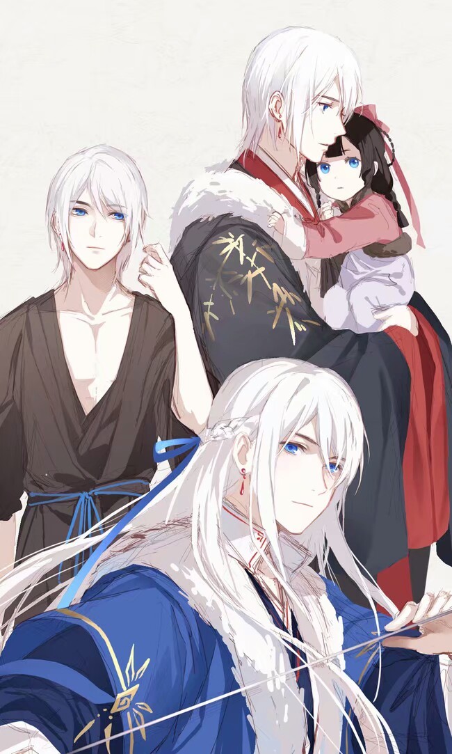 20張白發(fā)古風(fēng)美男圖集，滿頭銀發(fā)真的好迷人