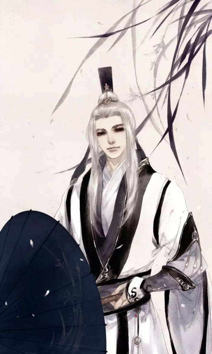 20張白發(fā)古風(fēng)美男圖集，滿頭銀發(fā)真的好迷人