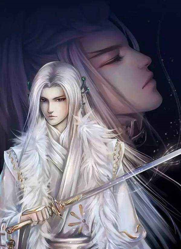 20張白發(fā)古風(fēng)美男圖集，滿頭銀發(fā)真的好迷人