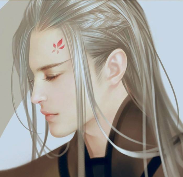 20張白發(fā)古風(fēng)美男圖集，滿頭銀發(fā)真的好迷人