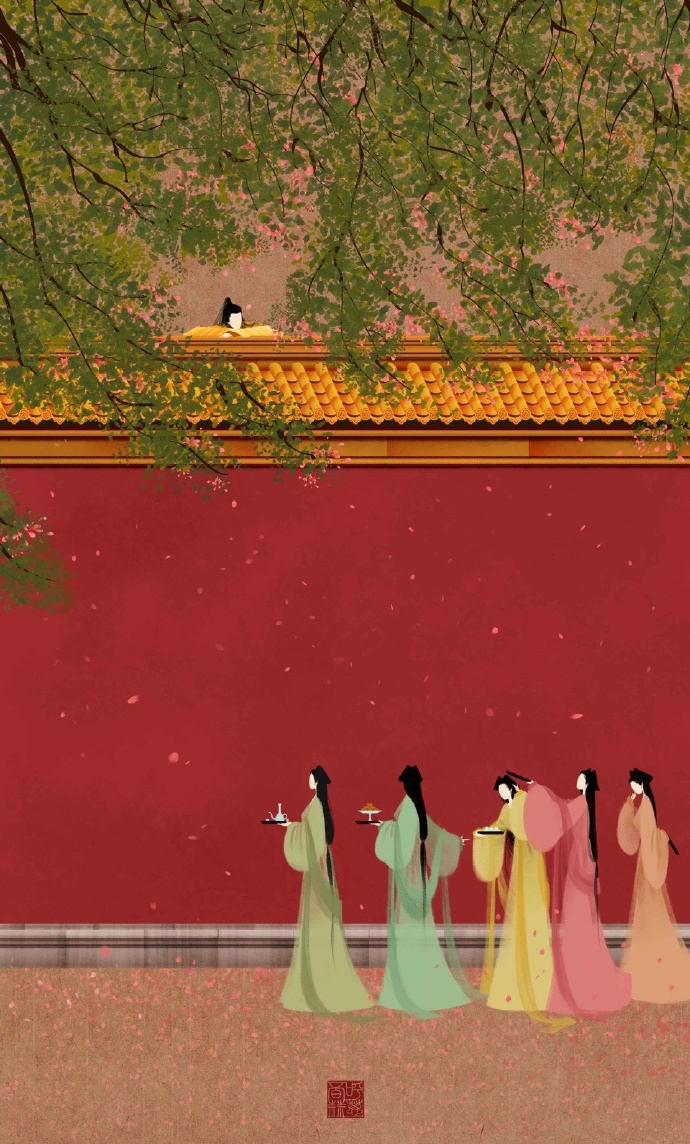 高清無臉古風(fēng)插畫欣賞，令人遐想的手繪插畫圖