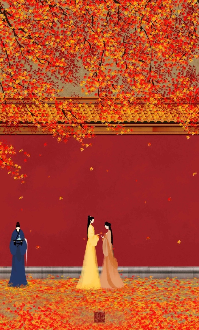 高清無臉古風(fēng)插畫欣賞，令人遐想的手繪插畫圖