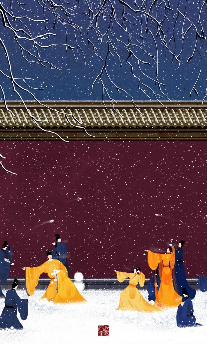 高清無臉古風(fēng)插畫欣賞，令人遐想的手繪插畫圖