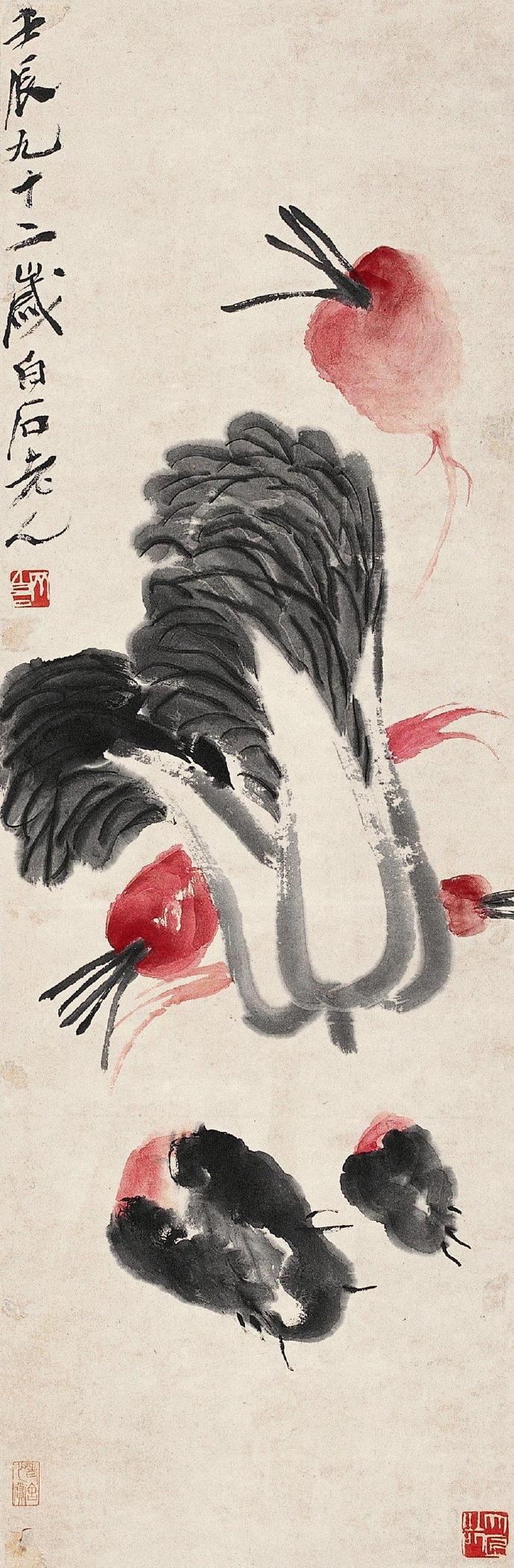 齊白石作品集合（90張），齊白石國畫作品欣賞