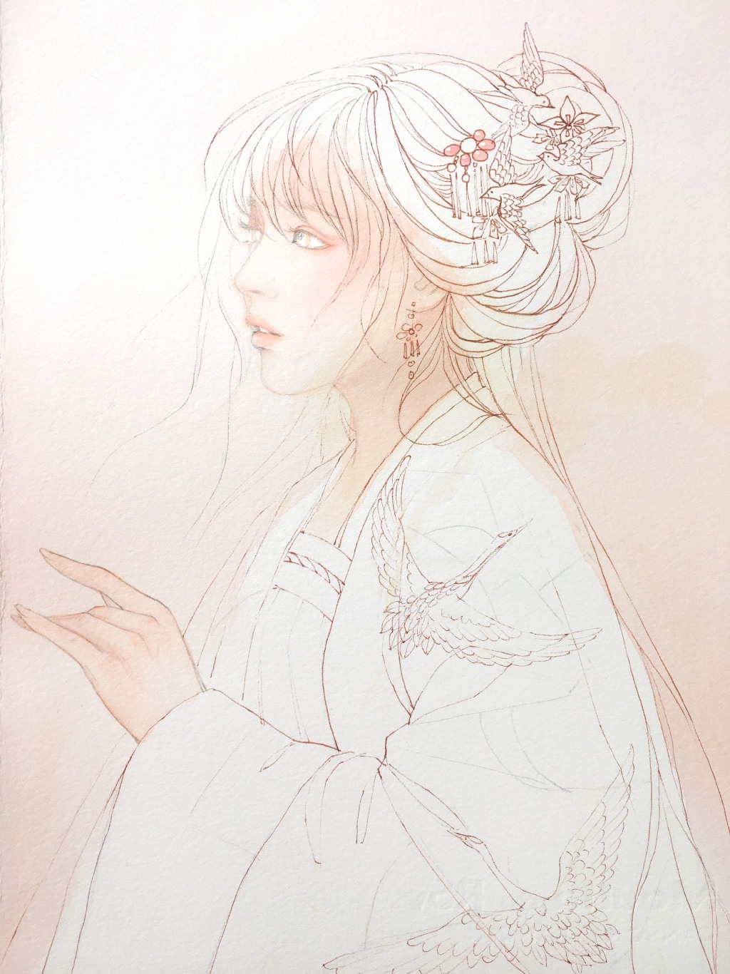 教你畫(huà)好古風(fēng)女子，超詳細(xì)古風(fēng)女子上色步驟圖