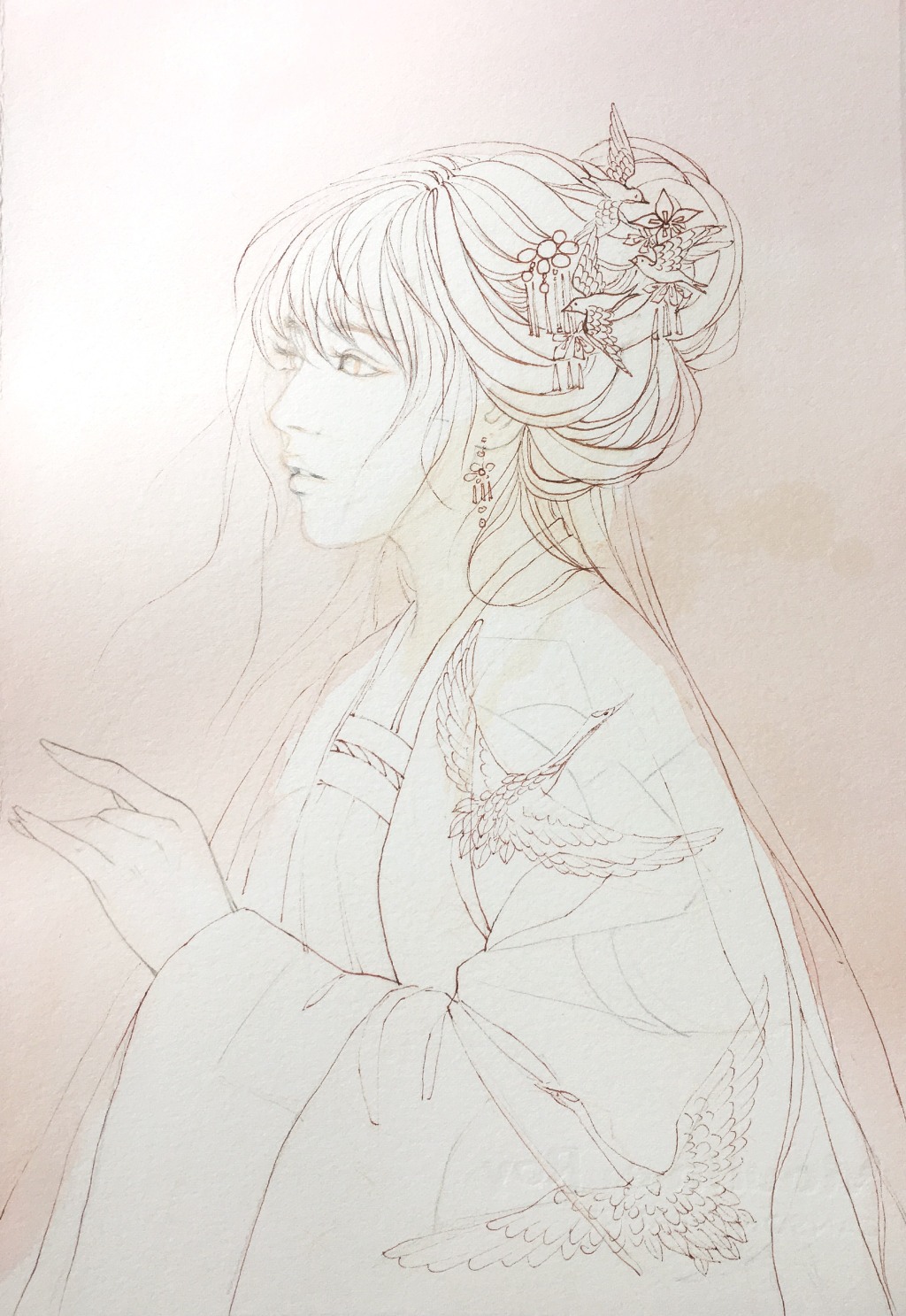 教你畫(huà)好古風(fēng)女子，超詳細(xì)古風(fēng)女子上色步驟圖