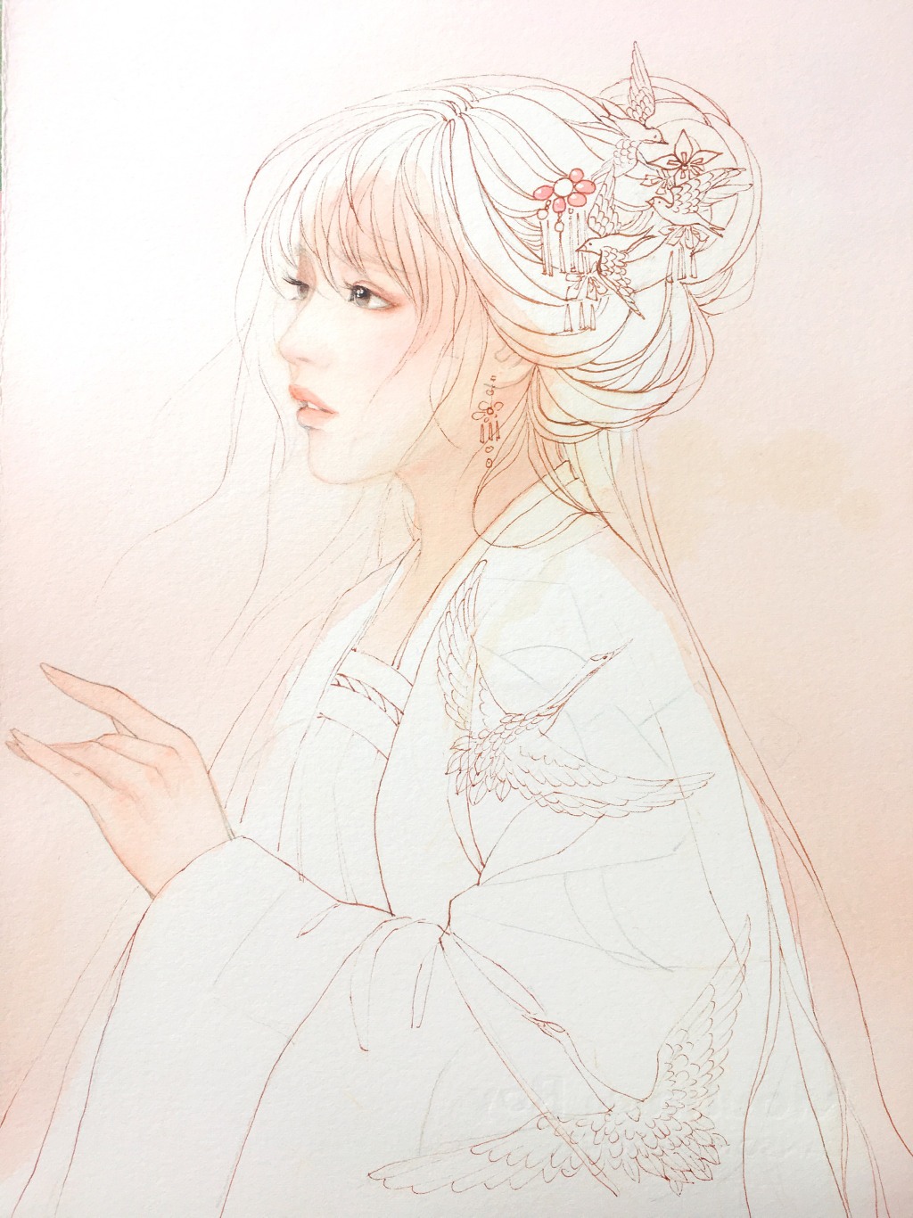 教你畫(huà)好古風(fēng)女子，超詳細(xì)古風(fēng)女子上色步驟圖