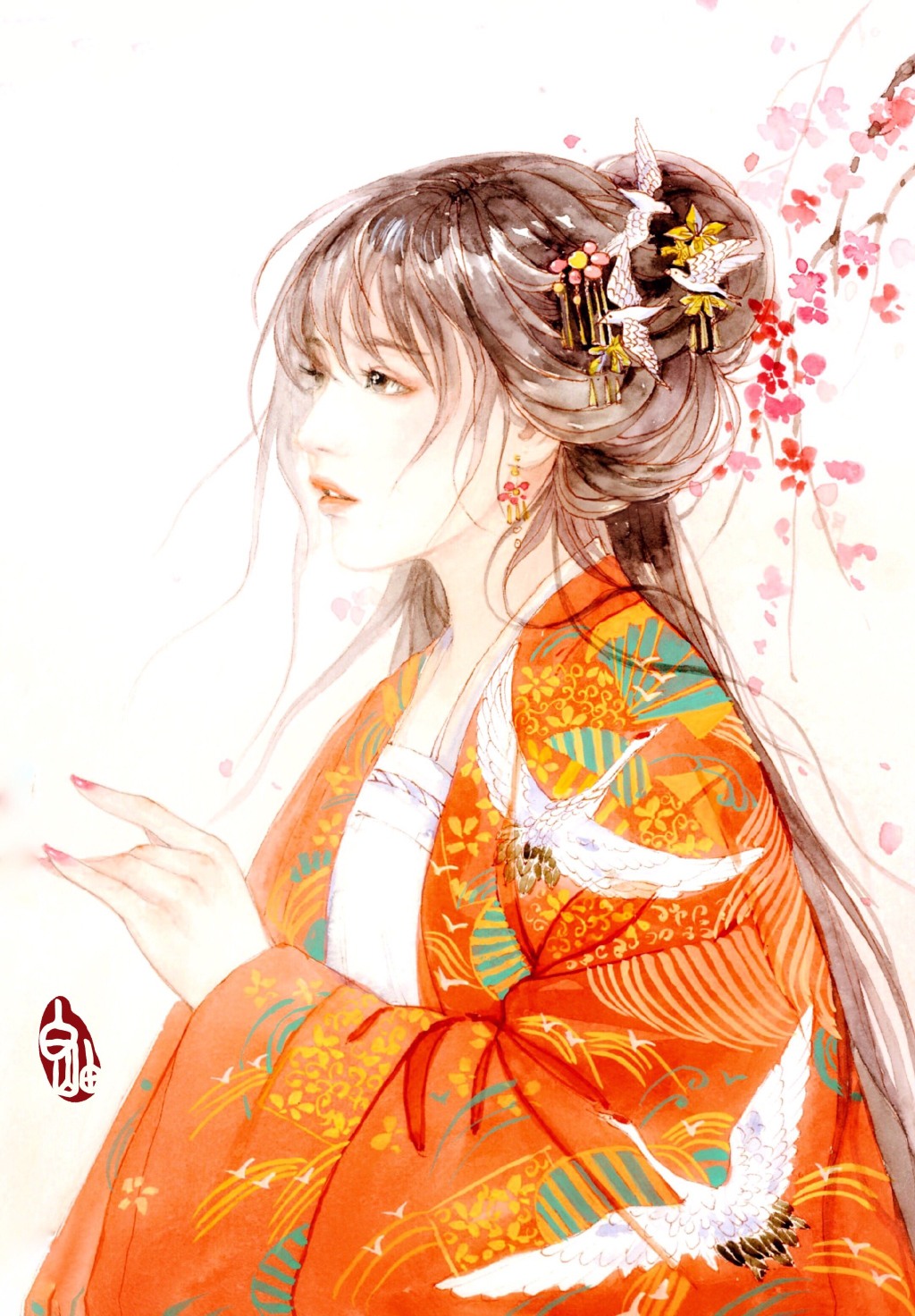 教你畫(huà)好古風(fēng)女子，超詳細(xì)古風(fēng)女子上色步驟圖