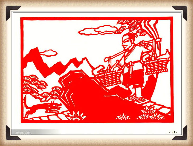 斗狼記剪紙藝術(shù)，高清剪紙連環(huán)畫圖集（54張）