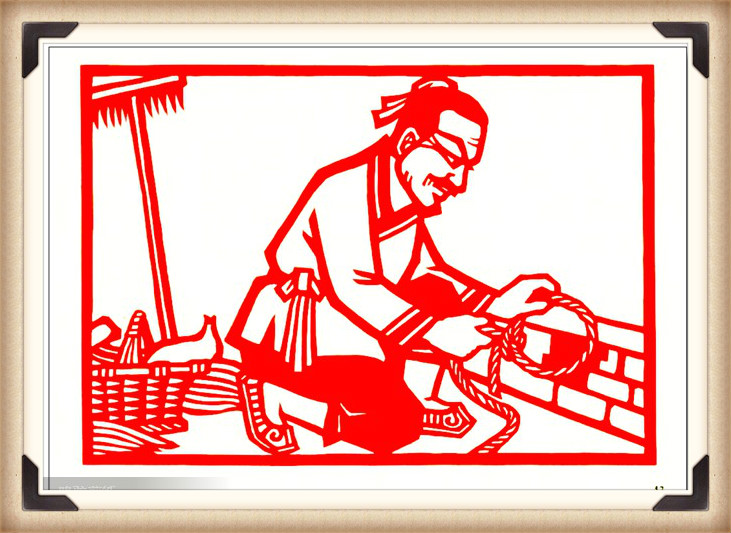 斗狼記剪紙藝術(shù)，高清剪紙連環(huán)畫圖集（54張）