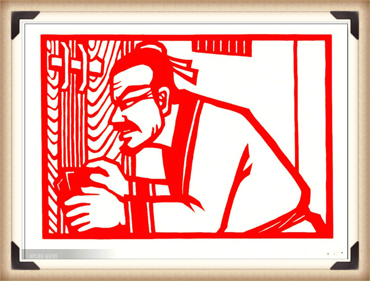 斗狼記剪紙藝術(shù)，高清剪紙連環(huán)畫圖集（54張）