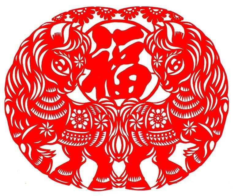 活潑可愛的小馬駒剪紙圖集(25張)，孫立峰作品