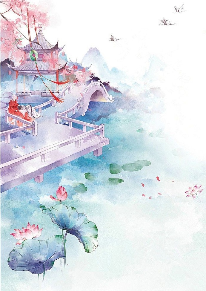 超唯美水墨古風圖片，適合夏天的古風壁紙圖集
