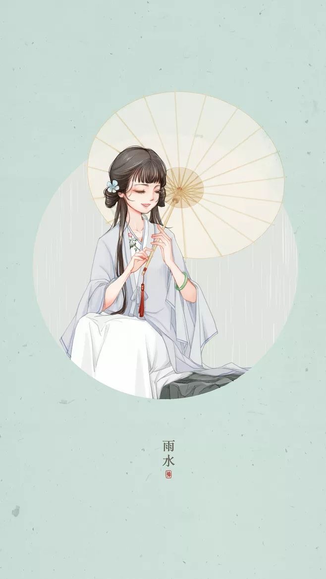 二十四節(jié)氣美人圖，唯美古風(fēng)手機(jī)壁紙圖集