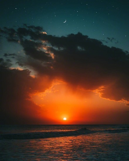 落日風景攝影圖集，夕陽西下總是那么美妙！