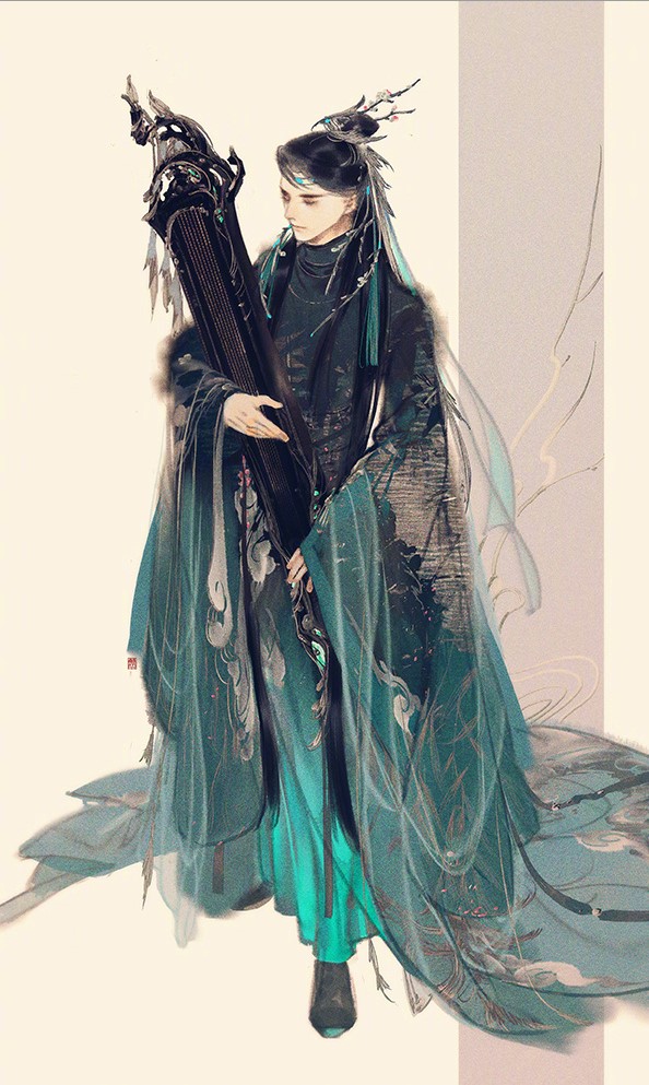 手繪劍三游戲人物成男圖片，超帥美男古風(fēng)圖集