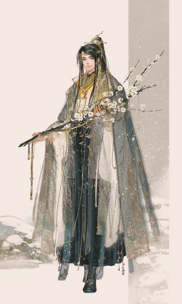 手繪劍三游戲人物成男圖片，超帥美男古風(fēng)圖集