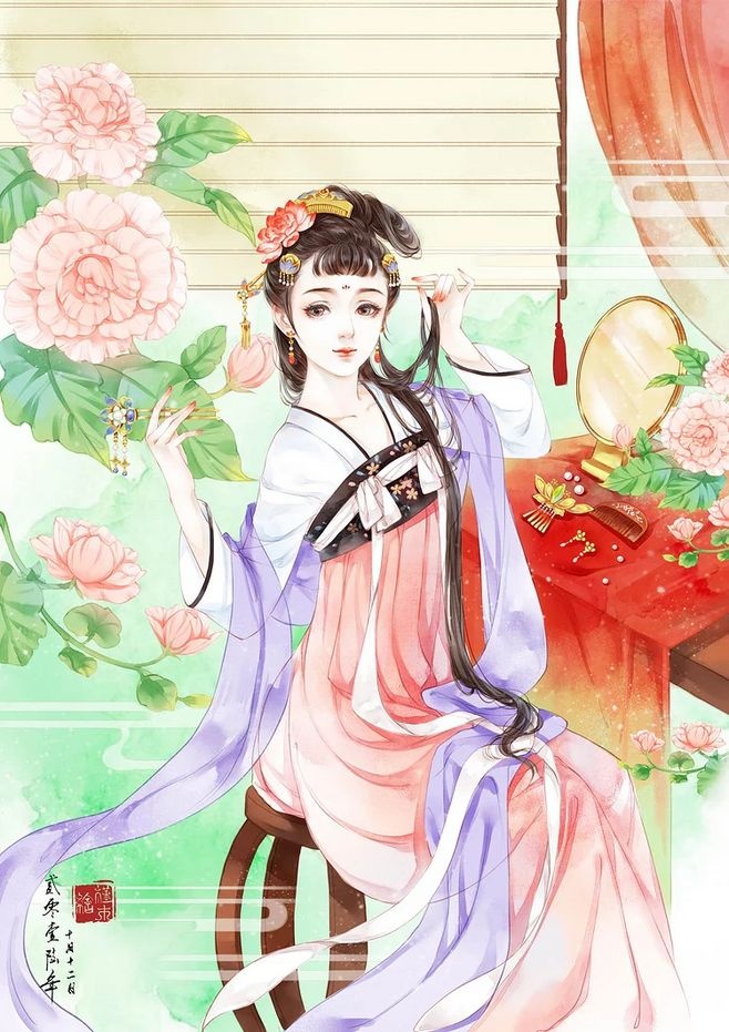 超美古風(fēng)女子圖集(38張)，高清古風(fēng)圖片欣賞