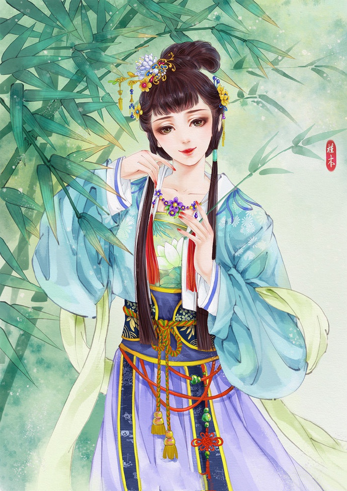 超美古風(fēng)女子圖集(38張)，高清古風(fēng)圖片欣賞