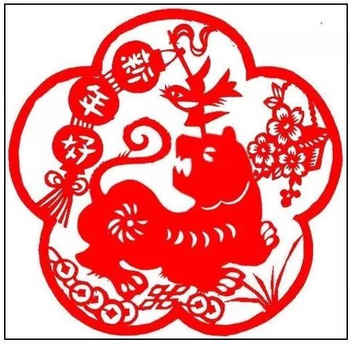 寅——賞“虎”剪紙，23張虎剪紙圖集