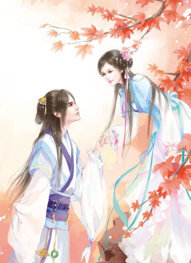 七夕甜蜜古風(fēng)高清圖集，一組唯美古風(fēng)情侶圖片