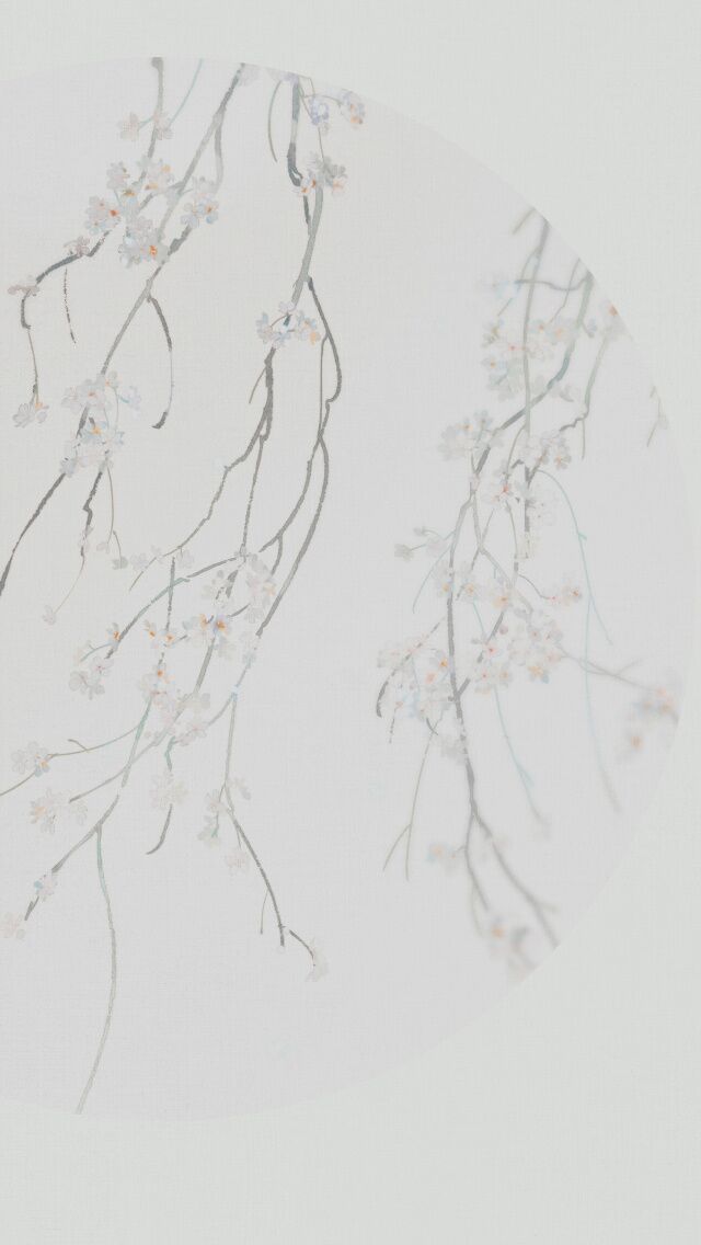 古韻意境之美手機壁紙，淡雅半圓畫面古風圖片