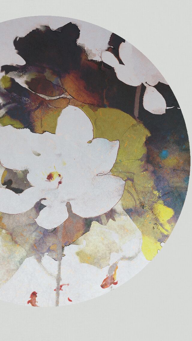 古韻意境之美手機壁紙，淡雅半圓畫面古風圖片