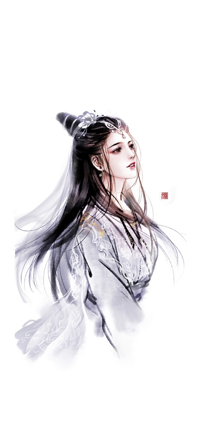 簡(jiǎn)約古風(fēng)女子手機(jī)壁紙圖，唯美古風(fēng)女子圖片