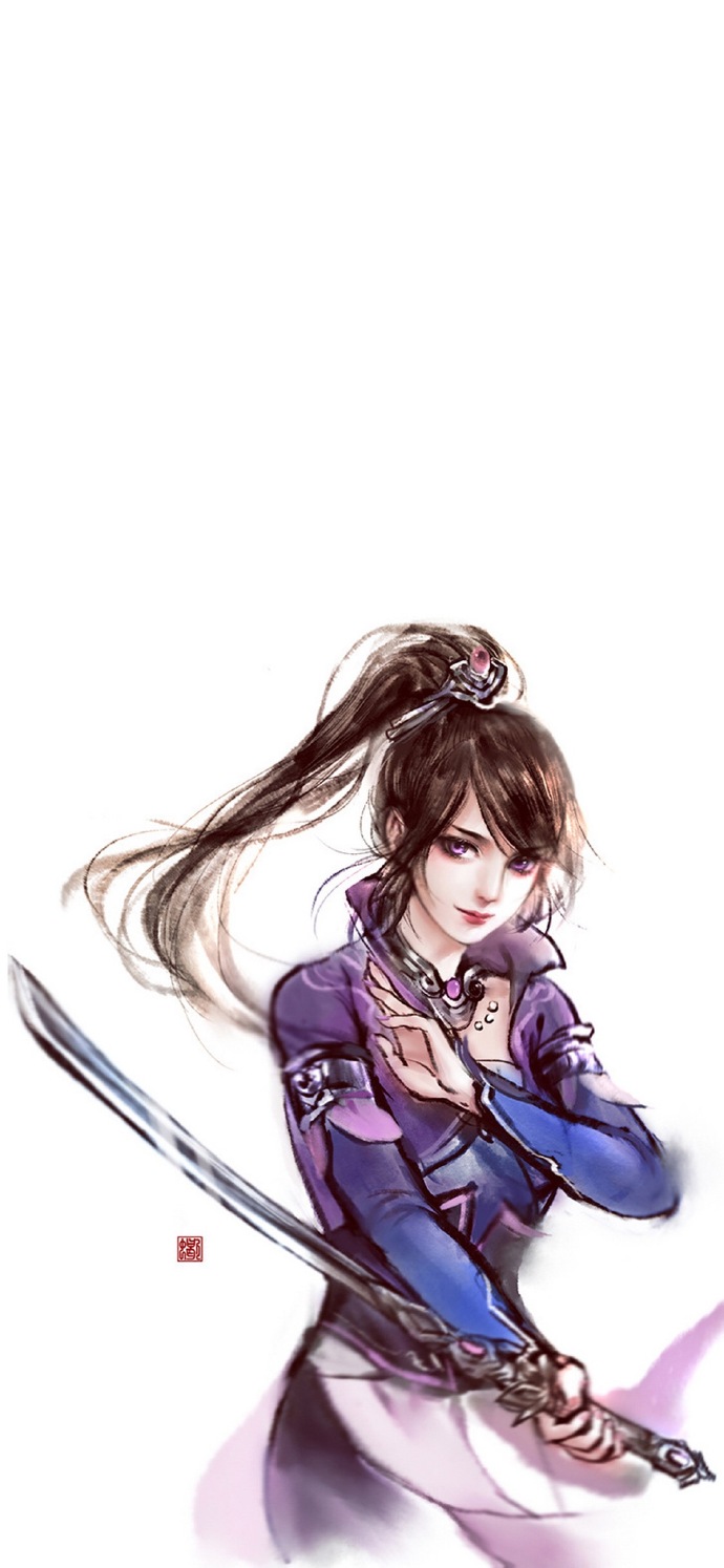 簡(jiǎn)約古風(fēng)女子手機(jī)壁紙圖，唯美古風(fēng)女子圖片