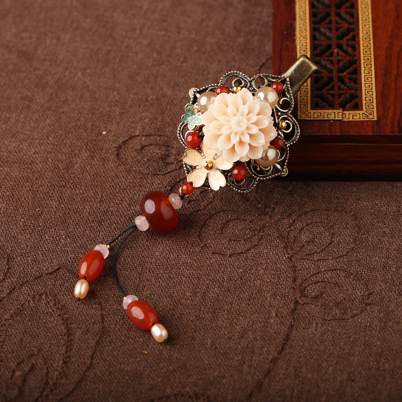 唯美精致古風頭飾，樹脂花開的美！