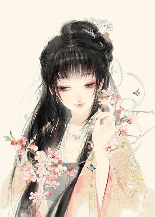 超可愛古風(fēng)女子圖集，唯美萌妹子古風(fēng)圖片