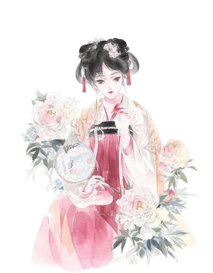 超可愛古風(fēng)女子圖集，唯美萌妹子古風(fēng)圖片