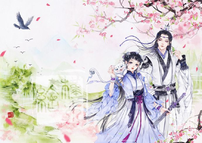 超甜的古風情侶圖集，清新唯美古風圖片（19張）