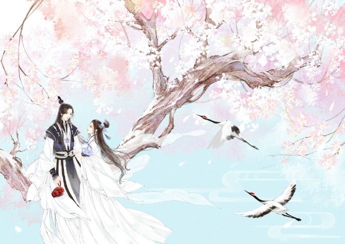 超甜的古風情侶圖集，清新唯美古風圖片（19張）