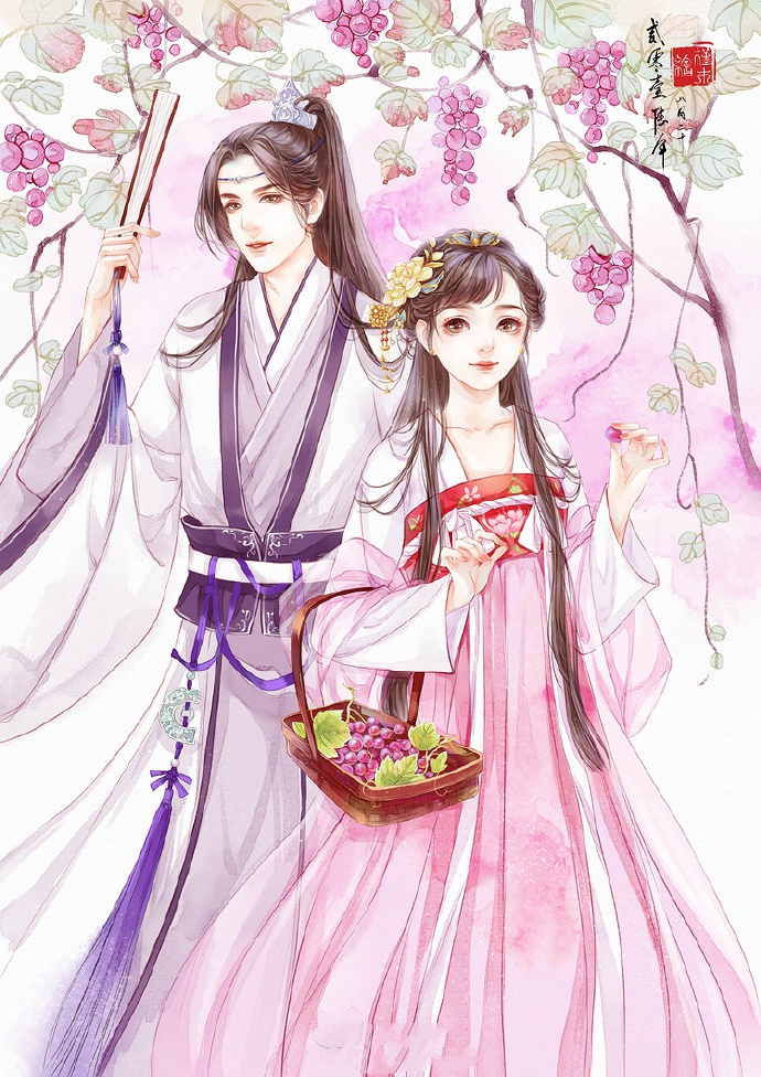 超甜的古風情侶圖集，清新唯美古風圖片（19張）