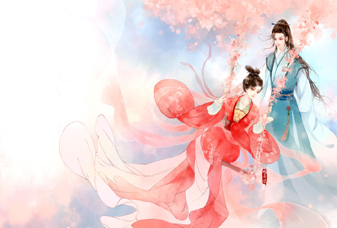 高清古風(fēng)情侶圖集(52張)，超恩愛甜蜜的古風(fēng)圖片