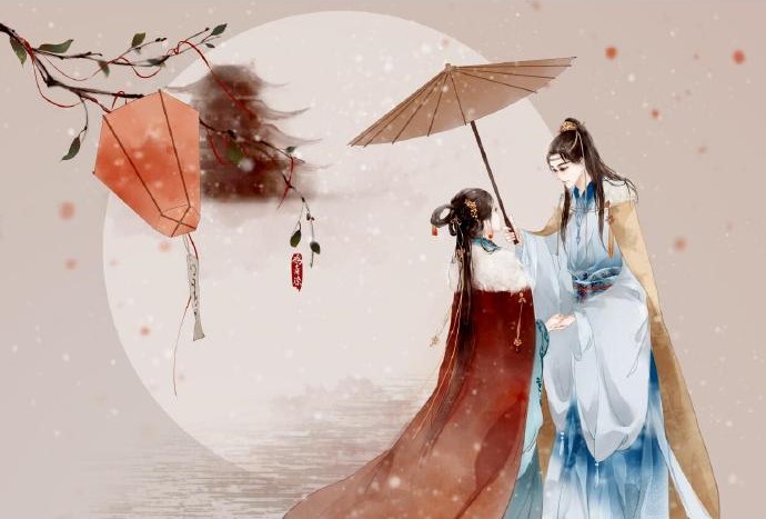 高清古風(fēng)情侶圖集(52張)，超恩愛甜蜜的古風(fēng)圖片