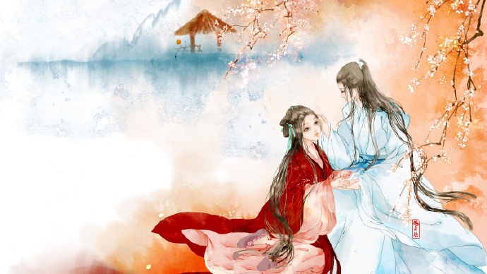 高清古風(fēng)情侶圖集(52張)，超恩愛甜蜜的古風(fēng)圖片