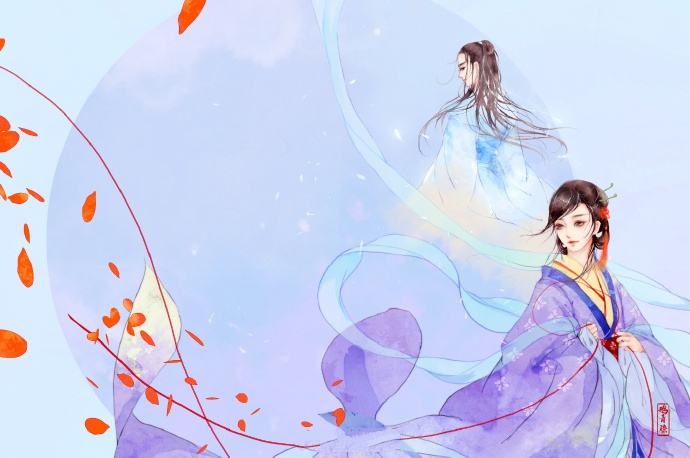 高清古風(fēng)情侶圖集(52張)，超恩愛甜蜜的古風(fēng)圖片