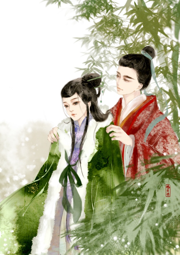 高清古風(fēng)情侶圖集(52張)，超恩愛甜蜜的古風(fēng)圖片