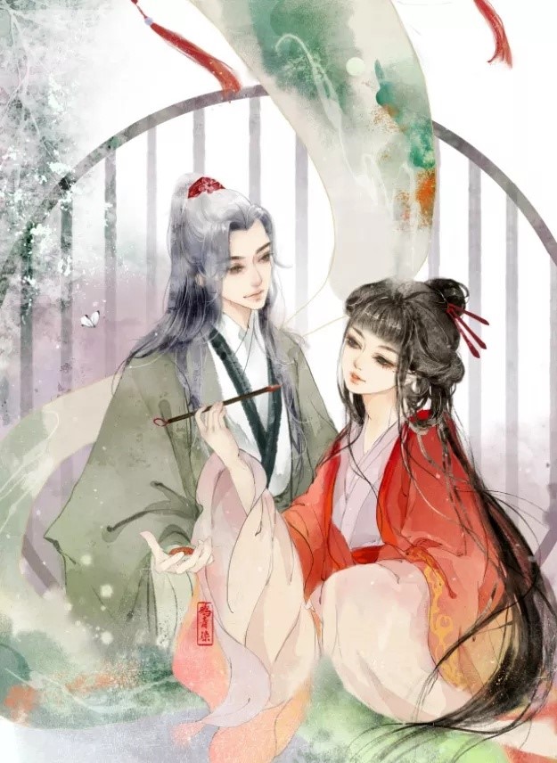 高清古風(fēng)情侶圖集(52張)，超恩愛甜蜜的古風(fēng)圖片