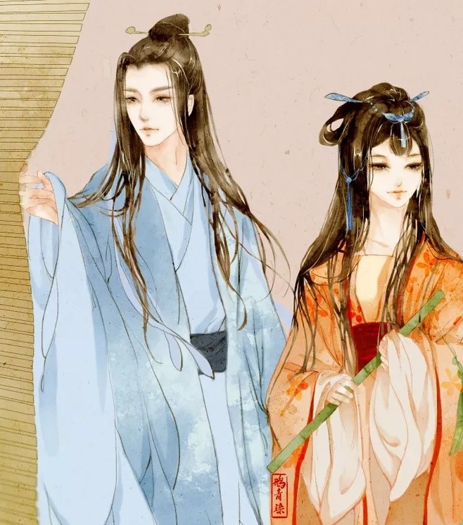 高清古風(fēng)情侶圖集(52張)，超恩愛甜蜜的古風(fēng)圖片