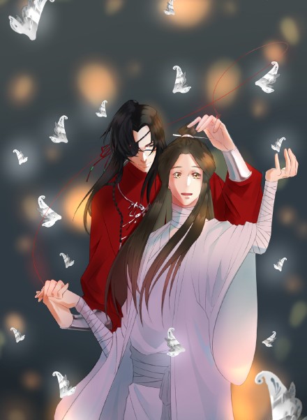 《天官賜福》古風(fēng)圖集(23張），花城好帥呀！