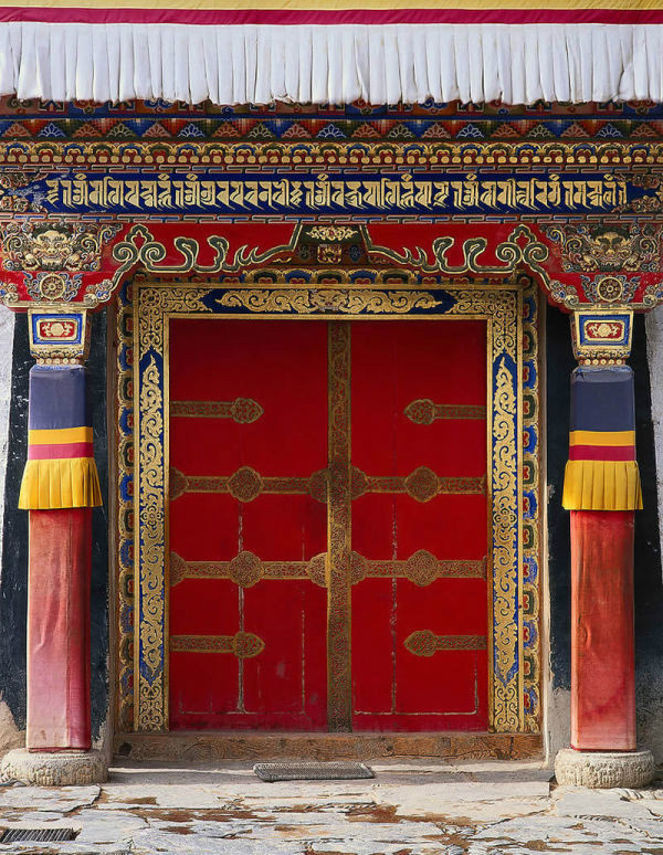 一組流淌著歲月的中國門，美呆了！