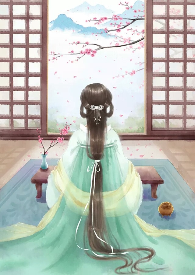 古風(fēng)女子背影圖集，一襲優(yōu)雅背影美呆眾人