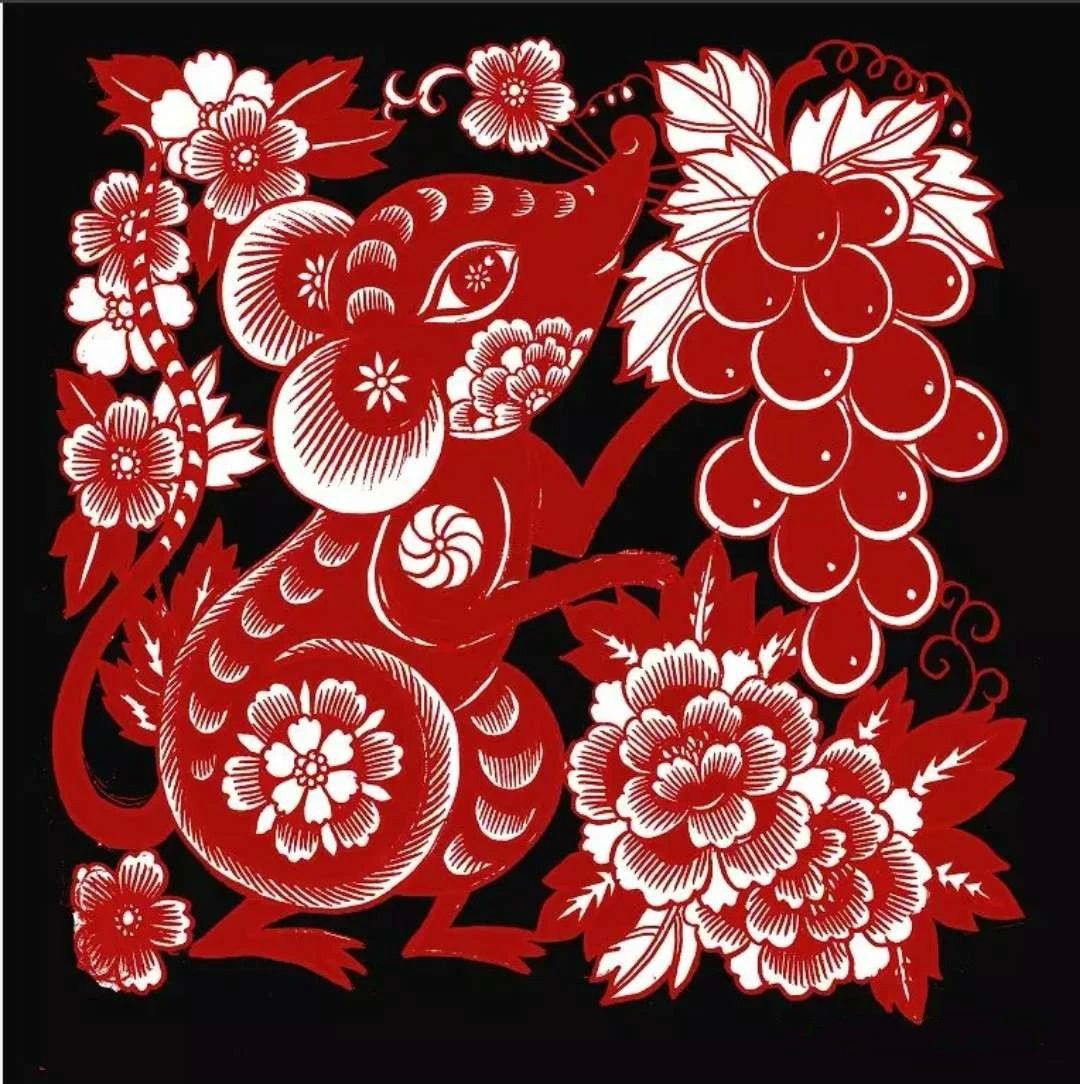 紅與黑的剪紙藝術(shù)，曹文峰十二生肖剪紙作品